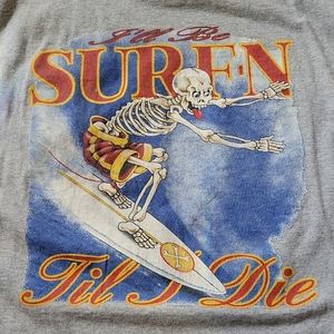 VTG Oceanside Large back graphic Surfin Til I Die